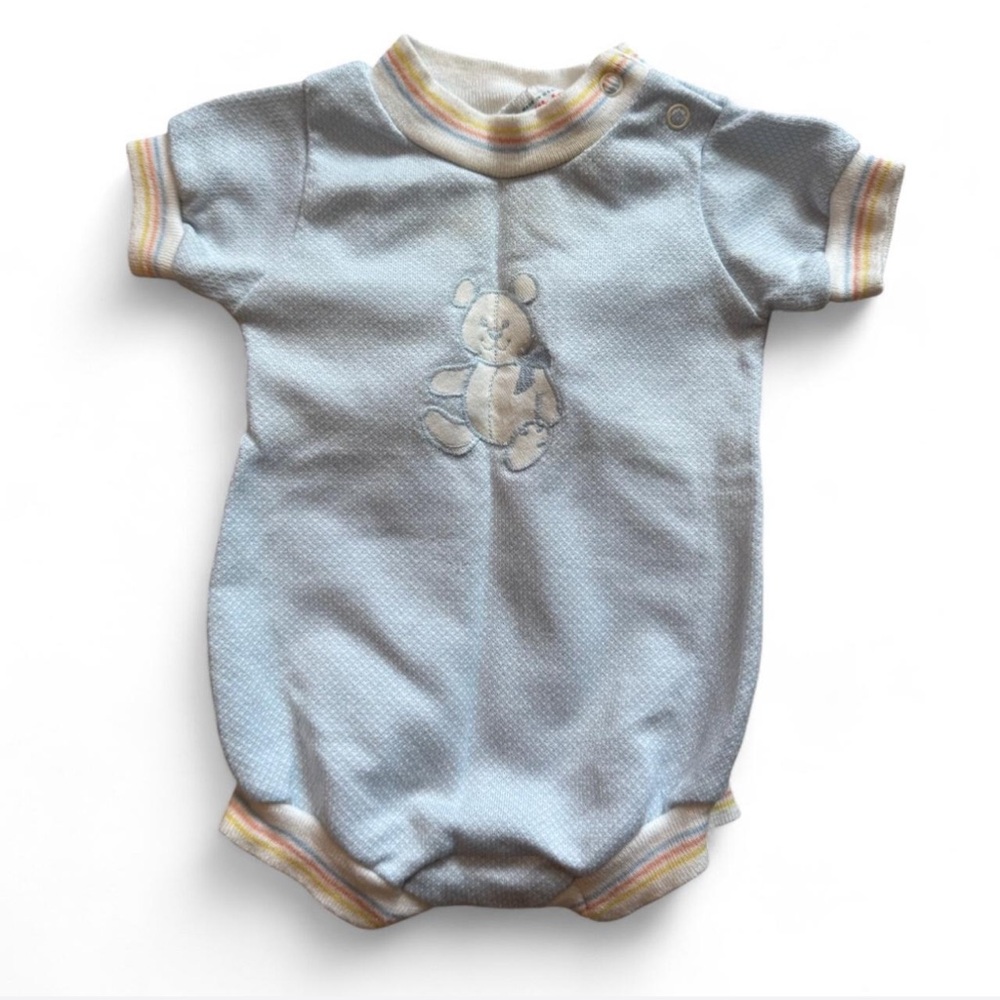 Vtg baby boy bear bodysuit